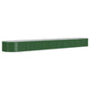 Vidaxl plantenbak 440x80x36 cm gegalvaniseerd staal groen