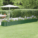 Vidaxl plantenbak 440x80x36 cm gegalvaniseerd staal groen