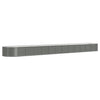 Vidaxl plantenbak 512x80x36 cm gegalvaniseerd staal grijs