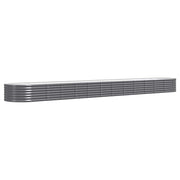 Vidaxl plantenbak 512x80x36 cm gegalvaniseerd staal antracietkleurig - afbeelding 2