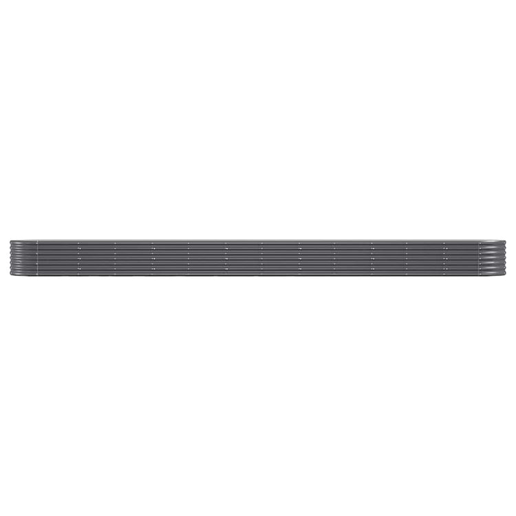 Vidaxl plantenbak 512x80x36 cm gegalvaniseerd staal antracietkleurig