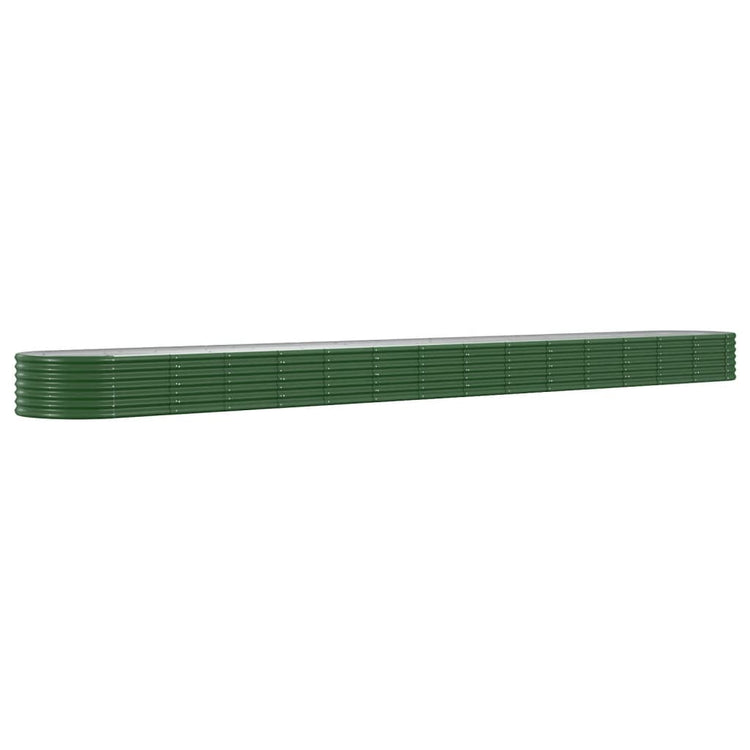 Vidaxl plantenbak 620x80x36 cm gegalvaniseerd staal groen