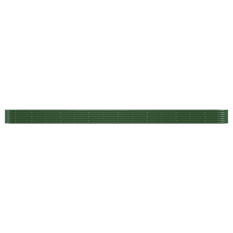 Vidaxl plantenbak 620x80x36 cm gegalvaniseerd staal groen