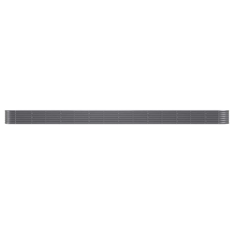Vidaxl plantenbak 620x80x36 cm gegalvaniseerd staal antracietkleurig