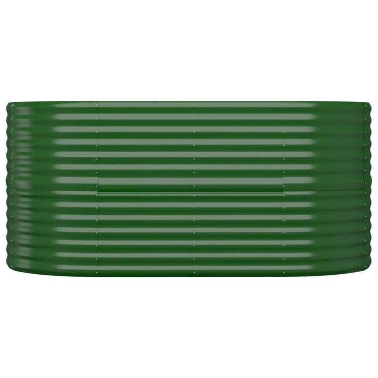 Vidaxl plantenbak 152x80x68 cm gegalvaniseerd staal groen