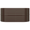 Vidaxl plantenbak 152x80x68 cm gegalvaniseerd staal bruin