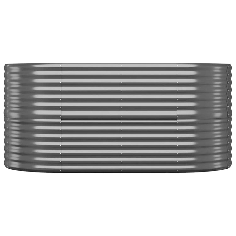 Vidaxl plantenbak 152x80x68 cm gegalvaniseerd staal antracietkleurig