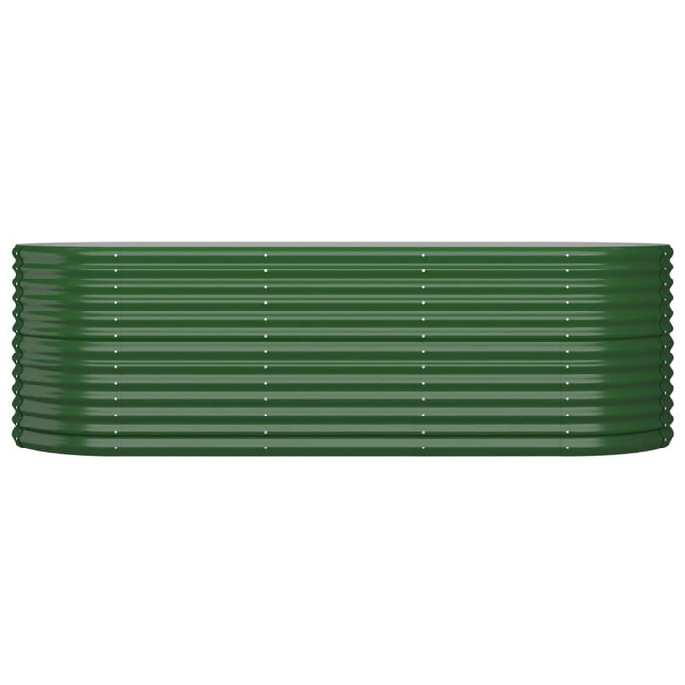 Vidaxl plantenbak 224x80x68 cm gegalvaniseerd staal groen