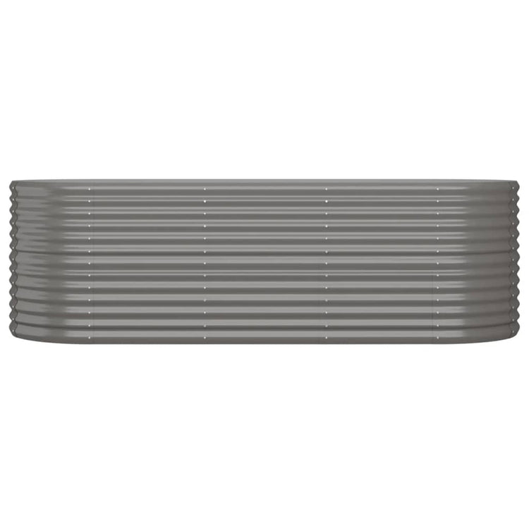 Vidaxl plantenbak 224x80x68 cm gegalvaniseerd staal grijs
