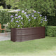 Vidaxl plantenbak 224x80x68 cm gegalvaniseerd staal bruin