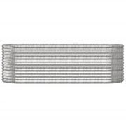 Vidaxl plantenbak 224x80x68 cm gegalvaniseerd staal zilverkleurig - afbeelding 3