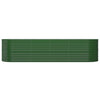 Vidaxl plantenbak 296x80x68 cm gegalvaniseerd staal groen
