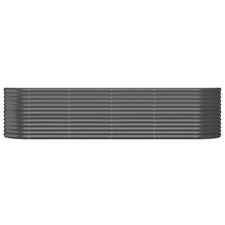 Vidaxl plantenbak 296x80x68 cm gegalvaniseerd staal antracietkleurig