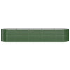 Vidaxl plantenbak 368x80x68 cm gegalvaniseerd staal groen