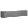 Vidaxl plantenbak 368x80x68 cm gegalvaniseerd staal grijs