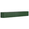 VidaXL Plantenbak 440x80x68 cm gepoedercoat staal groen