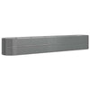 Vidaxl plantenbak 440x80x68 cm gegalvaniseerd staal grijs