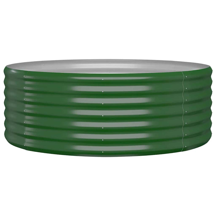Vidaxl plantenbak 100x100x36 cm gegalvaniseerd staal groen