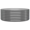 Vidaxl plantenbak 100x100x36 cm gegalvaniseerd staal grijs