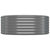 Vidaxl plantenbak 100x100x36 cm gegalvaniseerd staal grijs