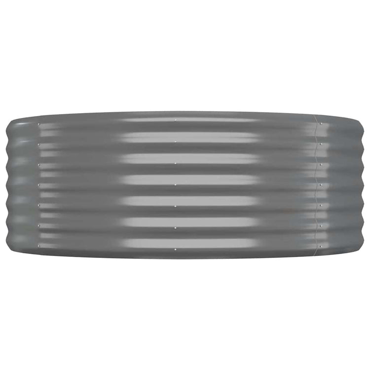 Vidaxl plantenbak 100x100x36 cm gegalvaniseerd staal grijs