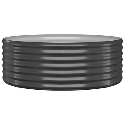Vidaxl plantenbak 100x100x36 cm gegalvaniseerd staal antracietkleurig