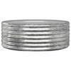 Vidaxl plantenbak 100x100x36 cm gegalvaniseerd staal zilverkleurig