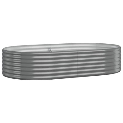 Vidaxl plantenbak 175x100x36 cm gegalvaniseerd staal grijs