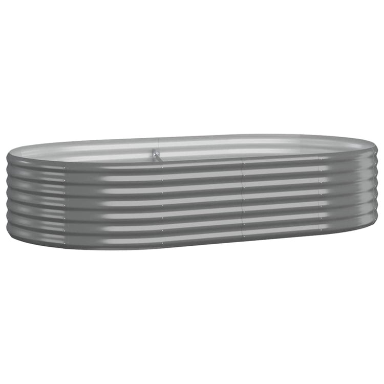 Vidaxl plantenbak 175x100x36 cm gegalvaniseerd staal grijs