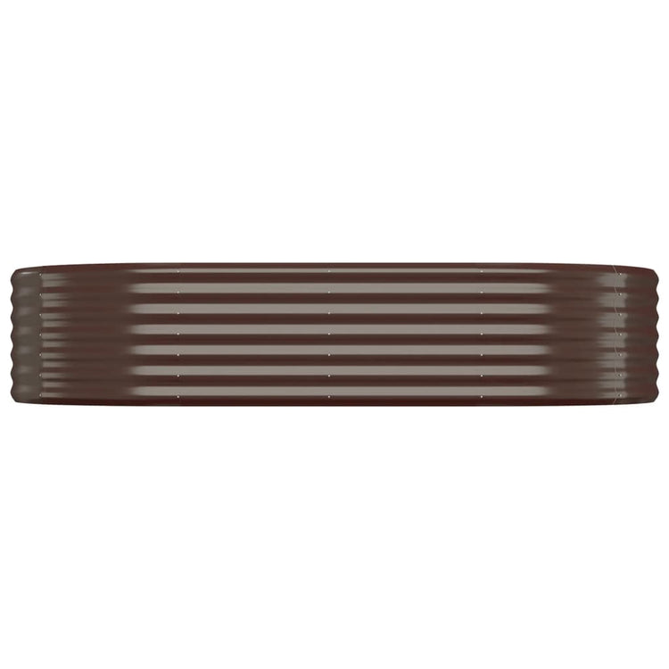 Vidaxl plantenbak 175x100x36 cm gegalvaniseerd staal bruin