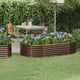 Vidaxl plantenbak 175x100x36 cm gegalvaniseerd staal bruin