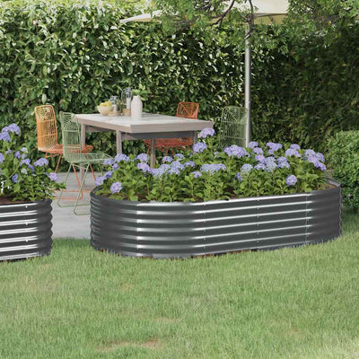 Vidaxl plantenbak 175x100x36 cm gegalvaniseerd staal antracietkleurig