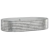 Vidaxl plantenbak 175x100x36 cm gegalvaniseerd staal zilverkleurig