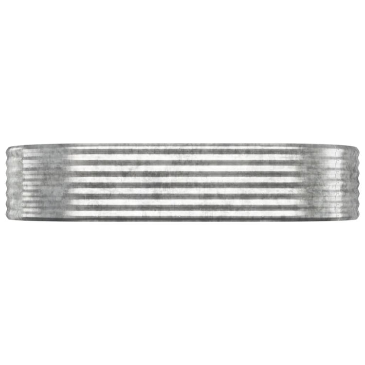 Vidaxl plantenbak 175x100x36 cm gegalvaniseerd staal zilverkleurig
