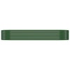 Vidaxl plantenbak 249x100x36 cm gegalvaniseerd staal groen