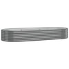 Vidaxl plantenbak 249x100x36 cm gegalvaniseerd staal grijs