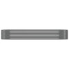 Vidaxl plantenbak 249x100x36 cm gegalvaniseerd staal grijs