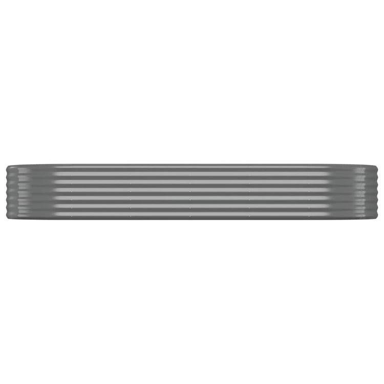 Vidaxl plantenbak 249x100x36 cm gegalvaniseerd staal grijs