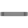 Vidaxl plantenbak 249x100x36 cm gegalvaniseerd staal antracietkleurig