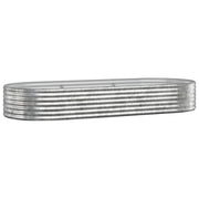 Vidaxl plantenbak 249x100x36 cm gegalvaniseerd staal zilverkleurig - afbeelding 2