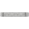 Vidaxl plantenbak 249x100x36 cm gegalvaniseerd staal zilverkleurig