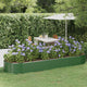 Vidaxl plantenbak 322x100x36 cm gegalvaniseerd staal groen