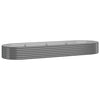 Vidaxl plantenbak 322x100x36 cm gegalvaniseerd staal grijs