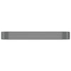 Vidaxl plantenbak 322x100x36 cm gegalvaniseerd staal grijs