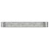 Vidaxl plantenbak 322x100x36 cm gegalvaniseerd staal zilverkleurig