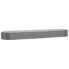 Vidaxl plantenbak 396x100x36 cm gegalvaniseerd staal grijs