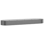 Vidaxl plantenbak 396x100x36 cm gegalvaniseerd staal antracietkleurig - afbeelding 2