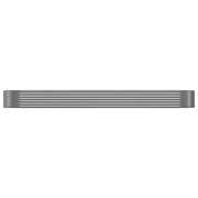 Vidaxl plantenbak 396x100x36 cm gegalvaniseerd staal antracietkleurig - afbeelding 3