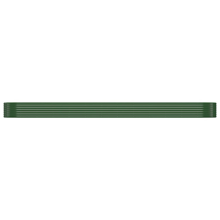 Vidaxl plantenbak 507x100x36 cm gegalvaniseerd staal groen