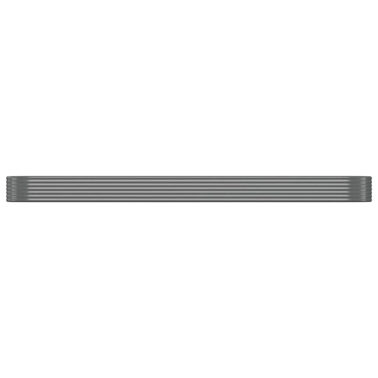 Vidaxl plantenbak 507x100x36 cm gegalvaniseerd staal grijs